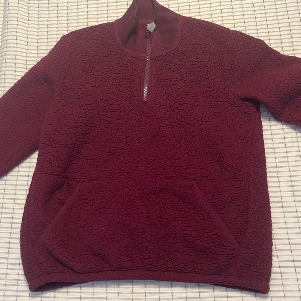 Athleta Girl sherpa quarter zip